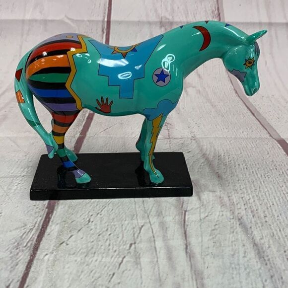 Trail of Painted Ponies Spirit War Pony(1462) 1E/7916 Artist Signed - Picture 1 of 12